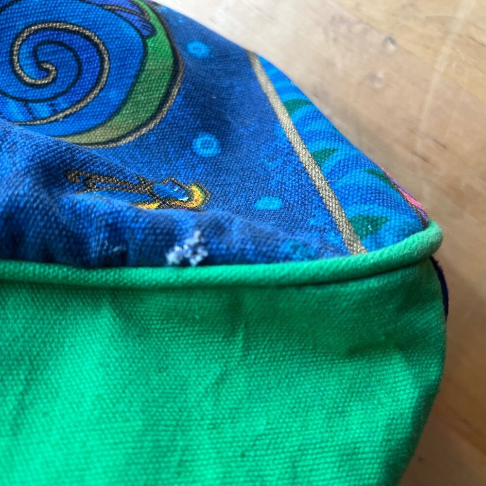 Laurel Burch Sun Sand Canine Family Blue Beach Tote Bag - Picture 7 of 12